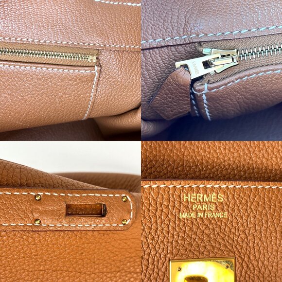 Sold on fashionreloved.com HERMES Togo Birkin 35 Gold on Gold Hardware Bag - Picture 11 of 14